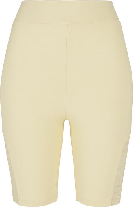 Urban Classics Ladies High Waist Lace Inset Cycle Shorts - 16956