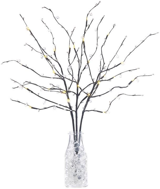 Image du produit Lunartec 3 branches décoratives, 48 bourgeons en plastique et 8 LED chacune, fonctionne sur piles, minuterie (0.60 m)