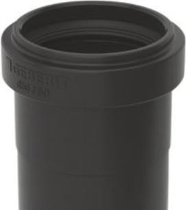 Produktbild Geberit Silent Übergangsmuffe 56 x 50 mm t/geschweisst, Schwarz, PEH