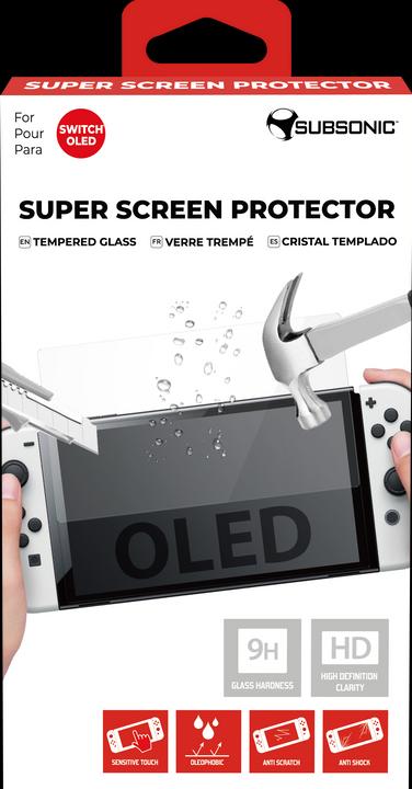 Image du produit Subsonic Super protecteur d'écran en verre trempé pour Nintendo Switch OLED (Switch OLED, Switch, Switch Lite)