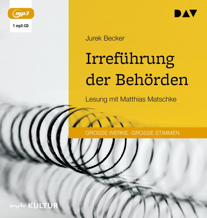 Produktbild Irreführung der Behörden (Jurek Becker, Matthias Matschke, Deutsch)