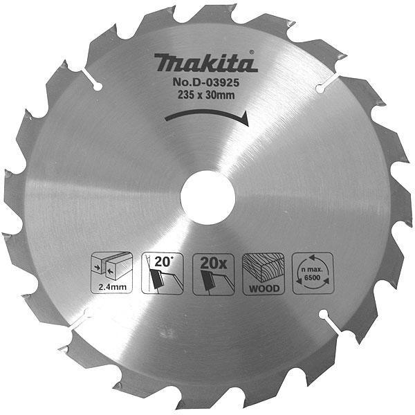 Produktbild Makita D-03931 Hartmetallsäge 235 x 2,4 x 30 mm 18° T48 Standardholz