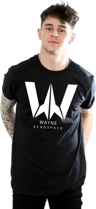 Actual product image Mens Justice League Movie Wayne Aerospace T-Shirt (L)