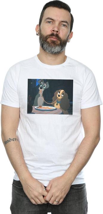 Immagine prodotto Disney Lady And The Tramp Spaghetti Slurp Maglietta Uomo (L)