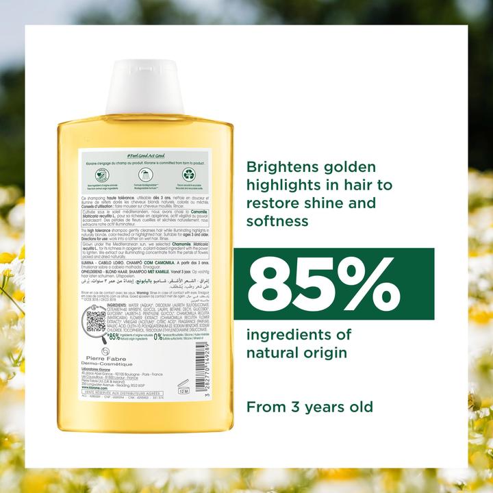 Image du produit Klorane Éclaircissant (200 ml, Shampoing liquide)