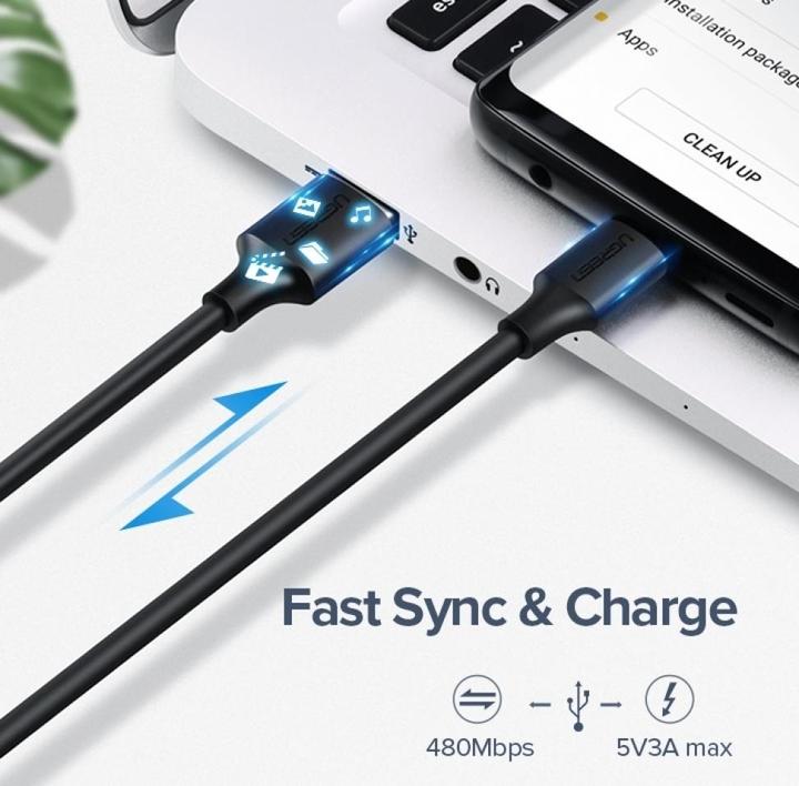 Image du produit Ugreen Câble de données USB-A 2.0 vers USB-C (1 m, USB 2.0)