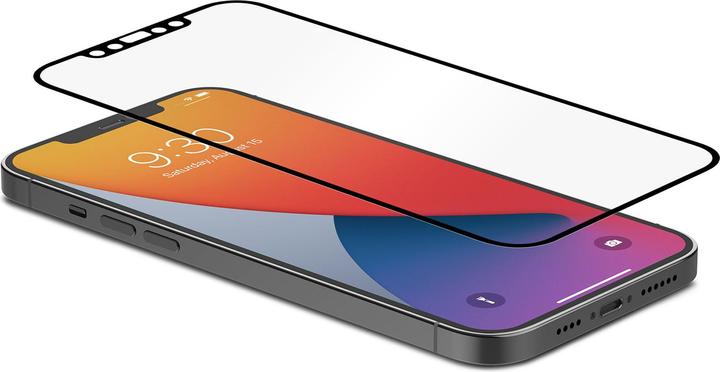 Actual product image Moshi iVisor AG Anti-glare Screen Protector for iPhone 12 Pro Max (Clear/Matte) - Black (1 Piece, Apple iPhone 12 Pro Max)