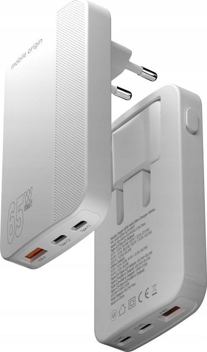 Produktbild Mobile Origin GaN III Slim Charger - White - 65Watt (65 W)