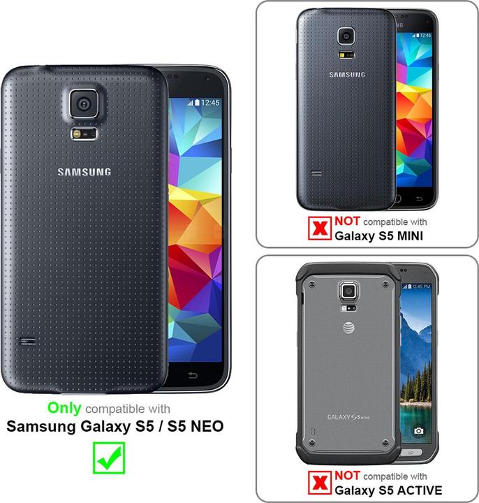 Image du produit Cadorabo Book Classy Style Cover (Samsung Galaxy S5, Samsung Galaxy S5 Neo)