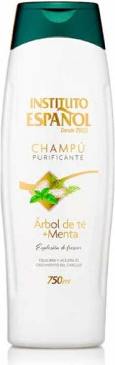 Instituto Español CHAMPÚ PURIFICANTE árbol de té + menta 750 ml (750 ml, Flüssiges Shampoo)