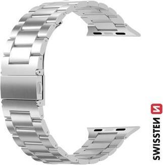 Immagine prodotto Swissten Fascia in metallo per apple watch 38-40 mm argento (40 mm, 38 mm, Metallo)