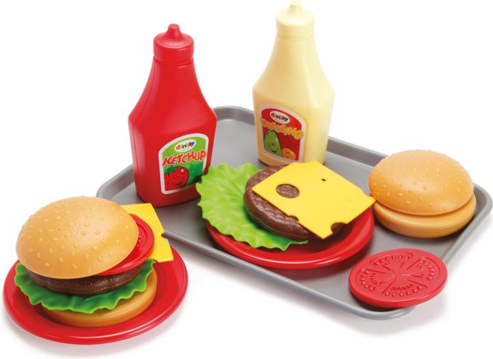 Produktbild dantoy Burger Set auf Tablett