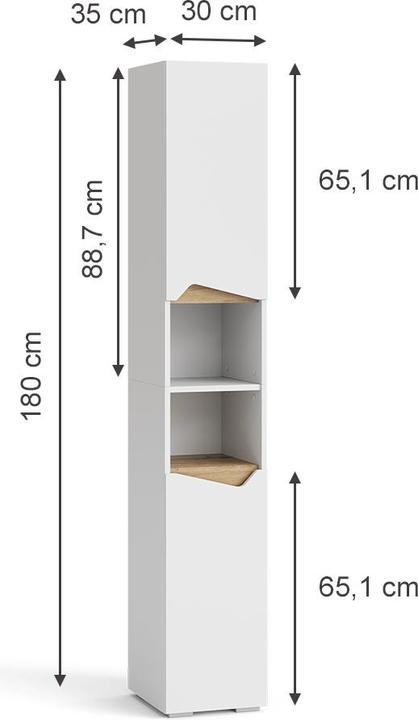 Produktbild Vicco Marelle (30 x 35 x 180 cm)