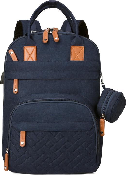 Only-Bags.Store Unisex-Wickeltasche: Multifunktionaler Rucksack mit Wickeltisch, Kinderwagengurten und Hülle -