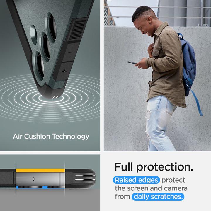 Produktbild Spigen Tough Armor Sam S24 S921 zielony/abyss green ACS07357 (Samsung Galaxy S24)