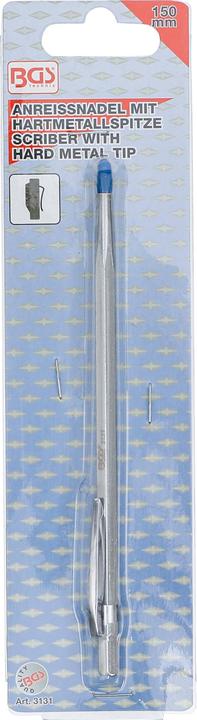 Immagine prodotto BGS Punta di precisione per tracciare con punta in metallo duro 150 mm (150 mm)