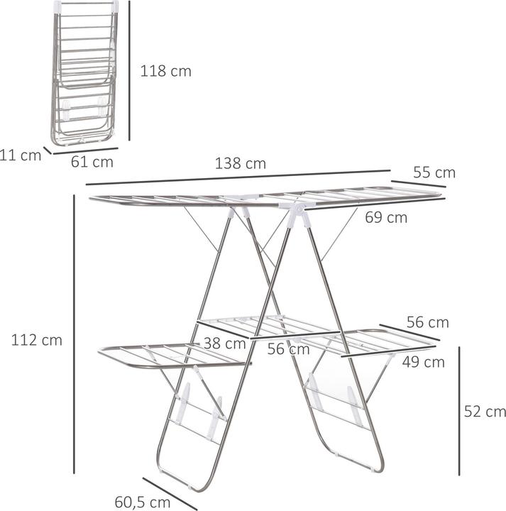 Actual product image Homcom Multifunctional clothes horse