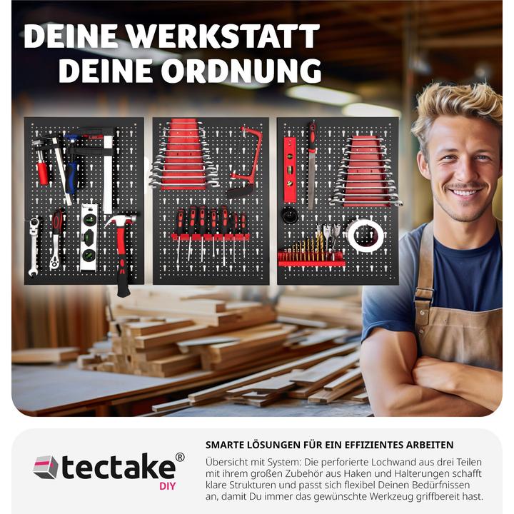 Produktbild tectake Werkzeuglochwand