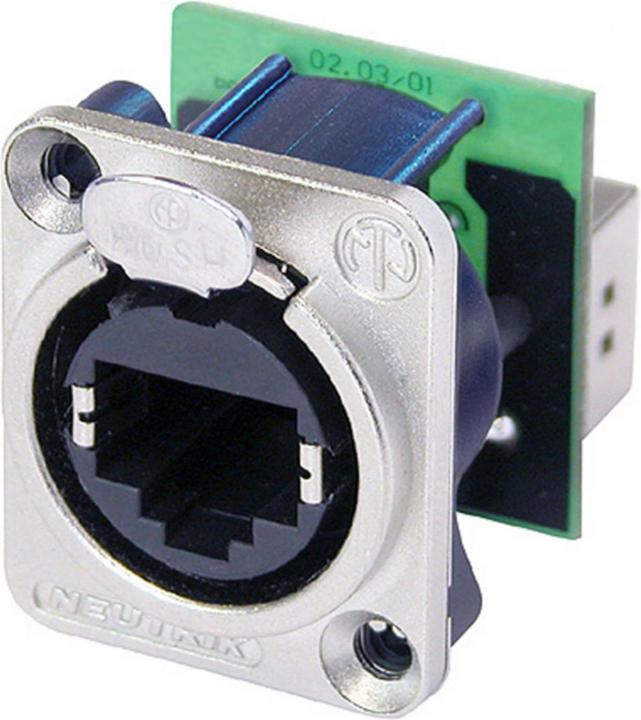 Produktbild Neutrik - Ethercon - Metall- Chassisbuchse Für Standard Rj45-Stecker (S/FTP, CAT5e, 0.17 m)