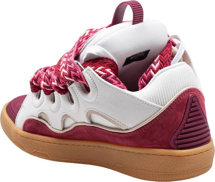 Image du produit Lanvin curb sneaker in leather and suede color white and berry (42)