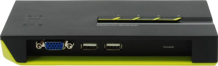 Productafbeelding LevelOne KVM-0422: 4-poorts kabel KVM schakelaar