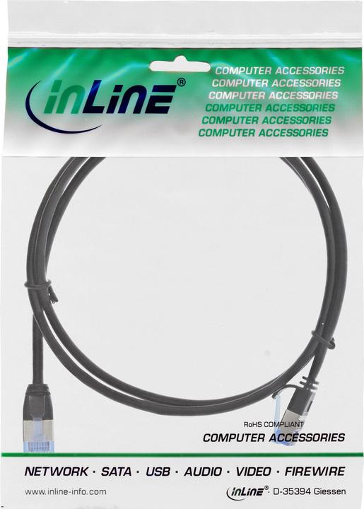 Produktbild InLine Slim Patch-Kabel (U/FTP, CAT6a, 2 m)