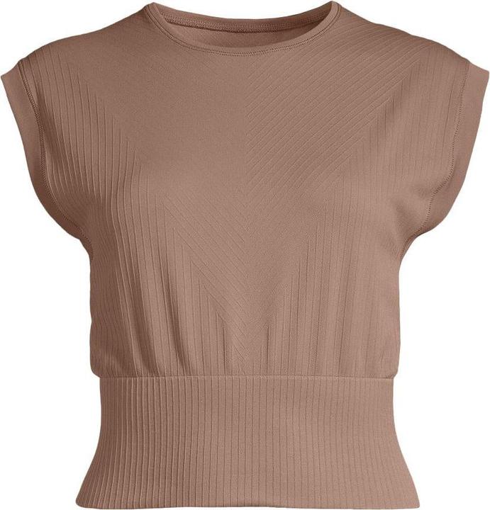 Actual product image CASALL Nahtloses T-Shirt mit grafischem Rippmuster (M)