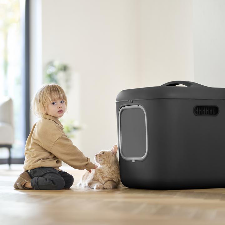 Actual product image Rotho BIALA XL cat litter tray (Cat litter box closed)