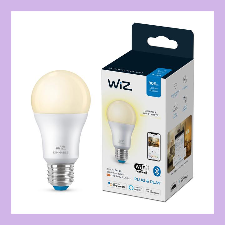 Produktbild WiZ Warm White (E27, 8 W, 806 lm, 1 x, F)