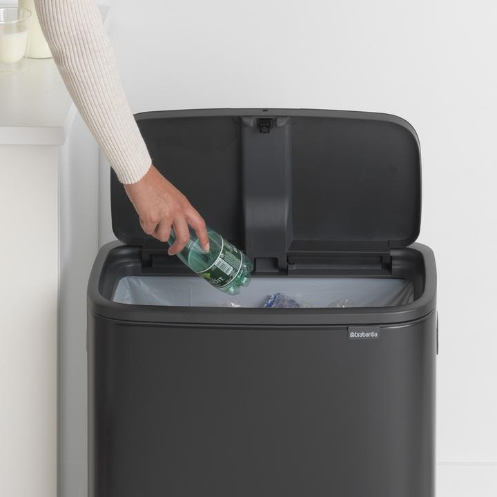 Productafbeelding Brabantia Kringloopbak Bo Touch Bin 60 liter, mat zwart (60 l)