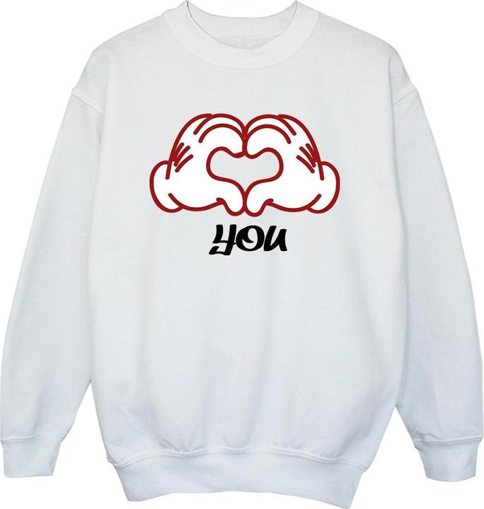 Disney Mickey Mouse Love You Hands Sweatshirt Mädchen