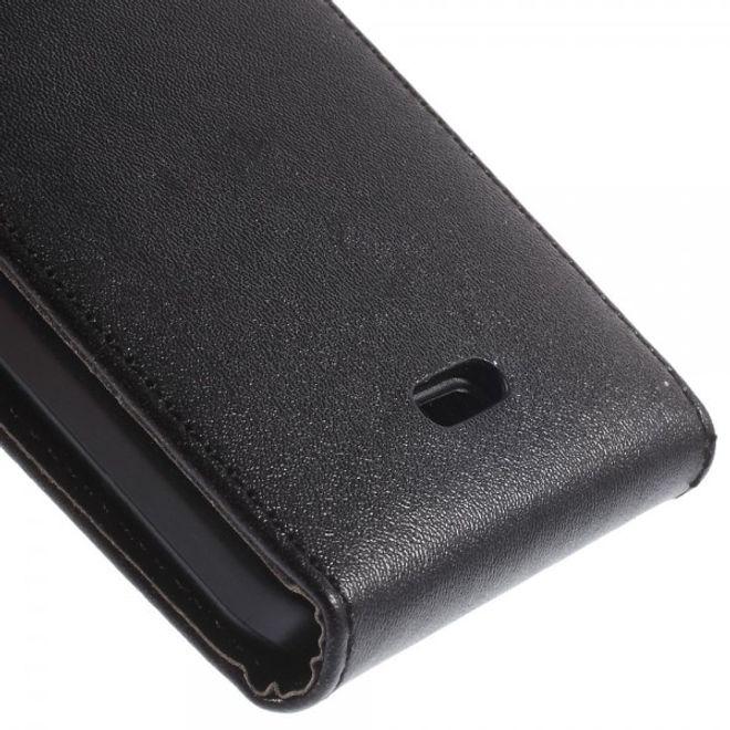 Produktbild MU Classic Magnetische Leder Hülle vertikal (Wiko Birdy)