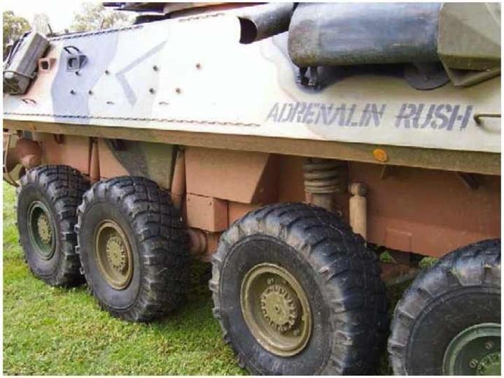 Actual product image Trumpeter LAV II series 8X8 tyres (325/85 R16 XML)