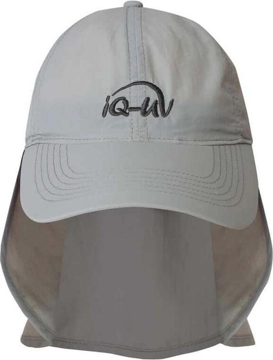 Produktbild IQ-UV UV Schutz Logo Kappe mit Nackenschutz recycelt grau (1 Stk) (55, 56, 57, 58, 59, 60)
