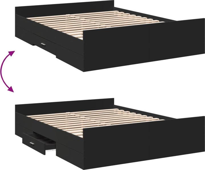 Actual product image VidaXL Bed frame with drawers (150 x 200 cm)