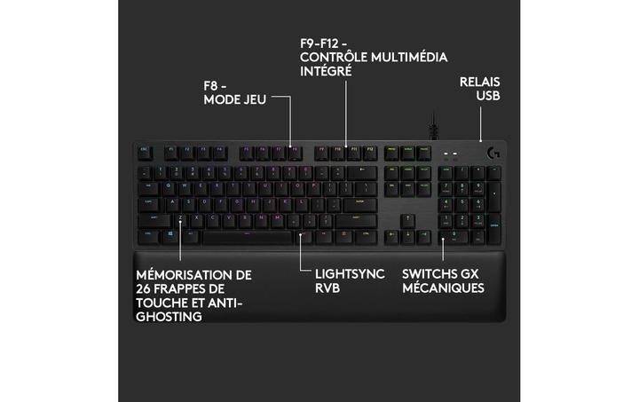 Produktbild Logitech G G513 Carbon (CH, Kabelgebunden)