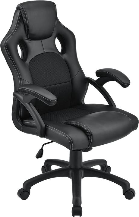 Actual product image Juskys Montreal Racing Desk Chair in Black