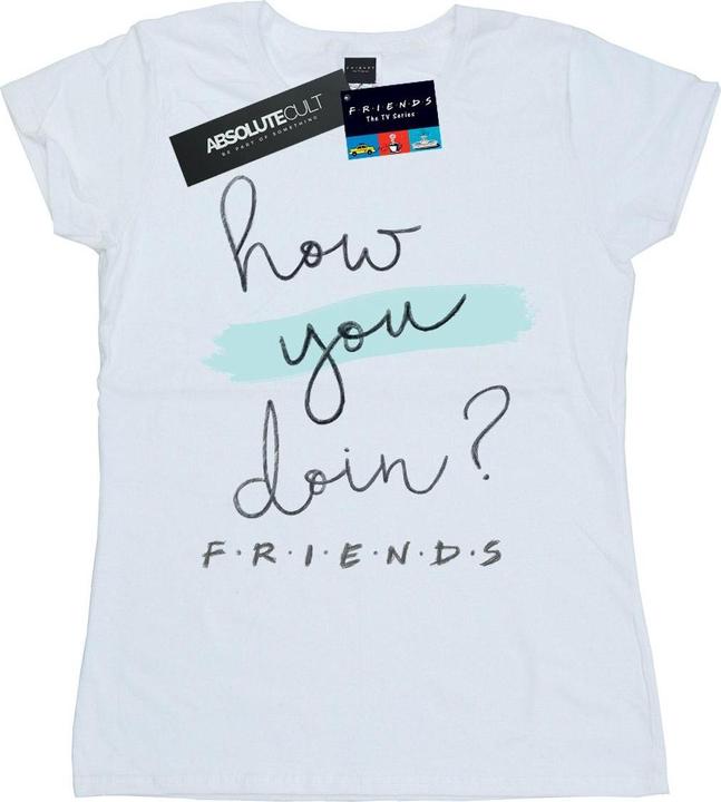 Immagine prodotto Friends How You Doin? Handwriting Maglietta Donna (L)