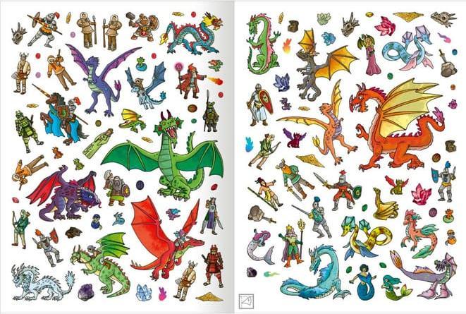 Produktbild Das Metallic-Stickerbuch – Drachen