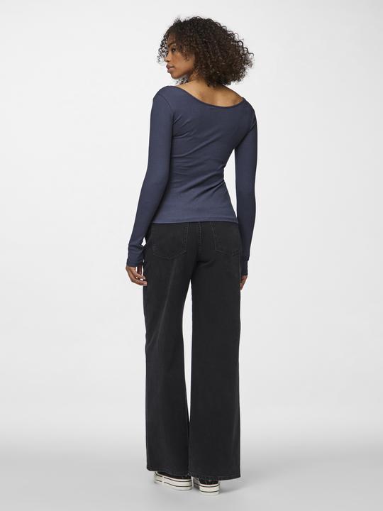 Actual product image Pieces Front buttoned ribbed top (S)