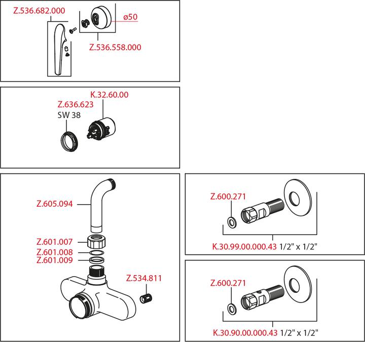 Produktbild KWC DOMO Hebelmischer