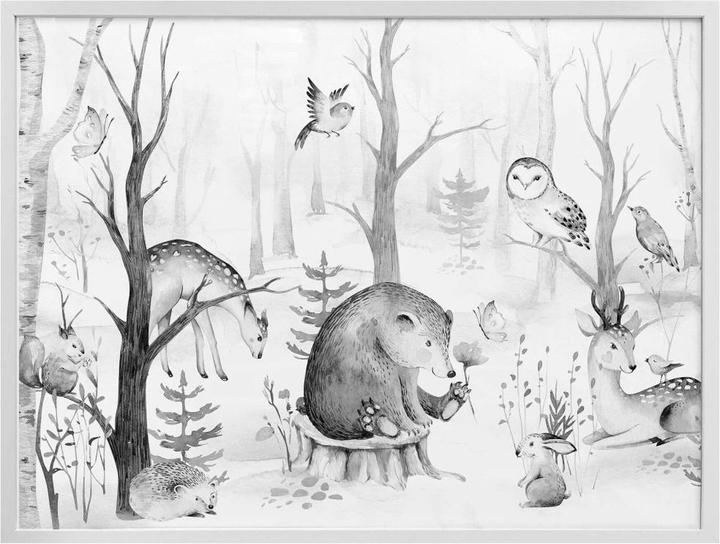 Image du produit Trenddeko Amis des animaux dans la forêt - (120 x 100 cm)