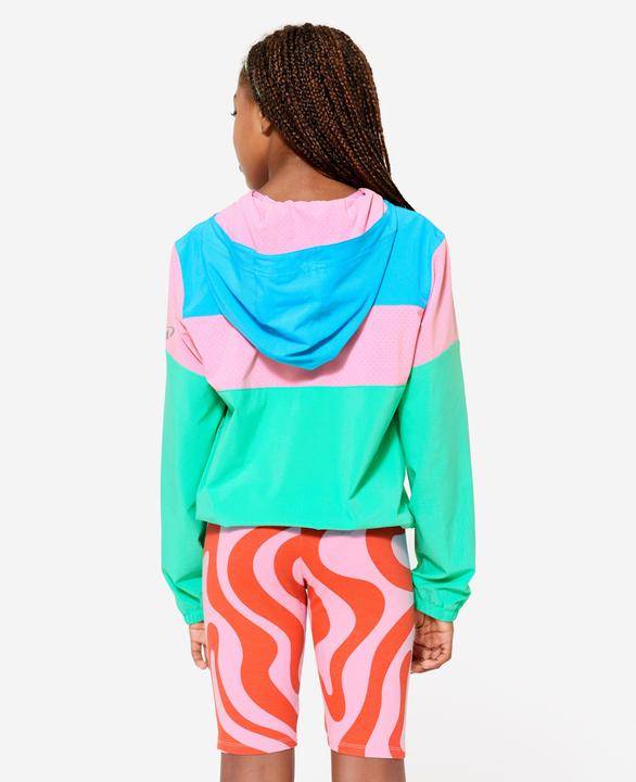 Produktbild Domyos Trainingsjacke Kinder leicht atmungsaktiv - rosa/blau (14, 15, 16)