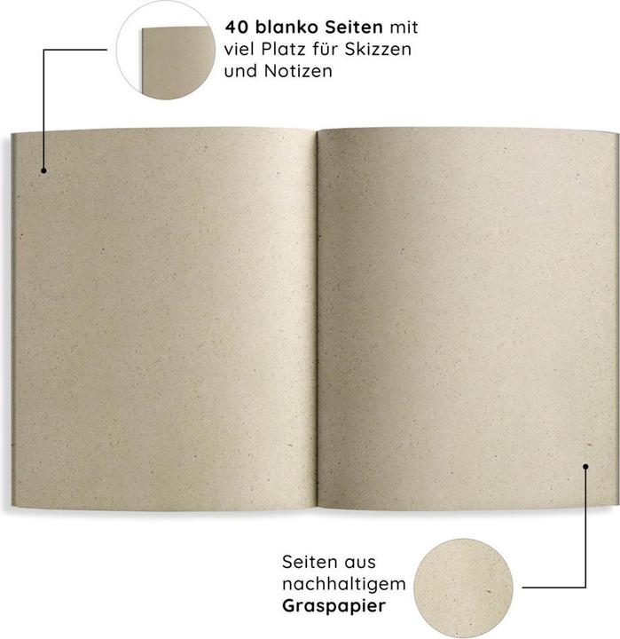 Produktbild Matabooks - A5 Notizheft aus Graspapier - Maya Farbe: Melon (A5)