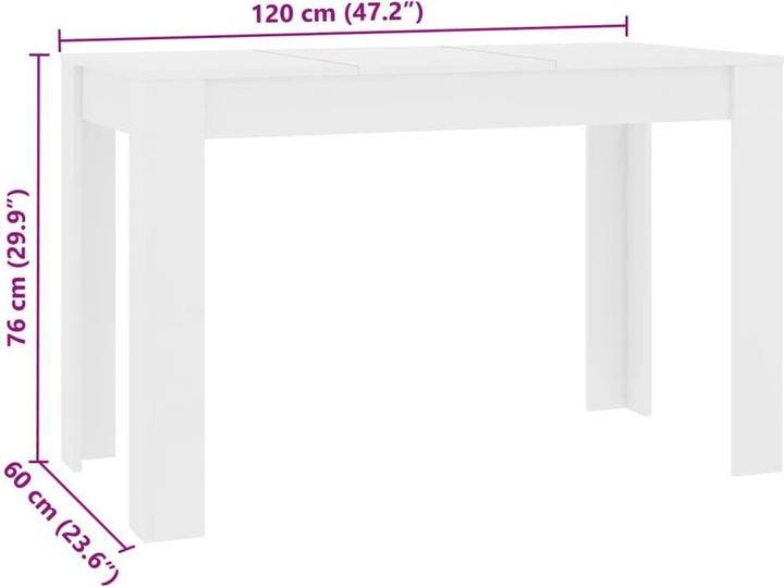 Actual product image VidaXL Ellis (120 x 60 x 76 cm)