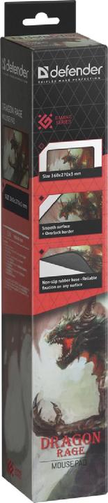 Produktbild Defender GAMING DRAGON RAGE M Mauspad 360x270x3mm (M)