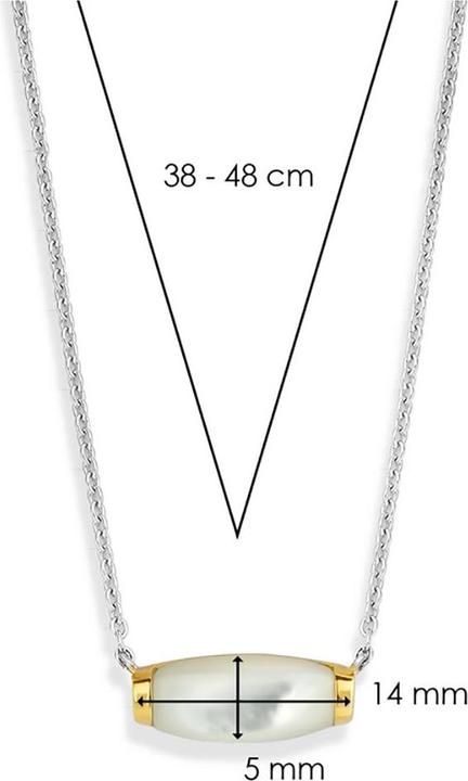 Image du produit Ti Sento Milano Collier avec nacre bicolore 3942MW/42 (Argent sterling 925, 48 cm)