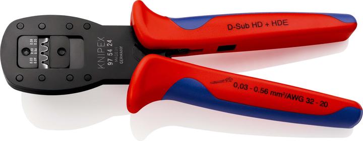 Image du produit Knipex Pince à sertir pour micro-connecteurs (190 mm)