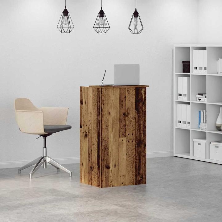 Produktbild VidaXL Empfangstheke Altholz-Optik 55x50x103,5 cm Holzwerkstoff Empfangstresen