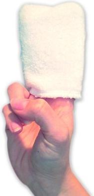 Kellness Microfaser Fingerhandschuh Micro Peeling Sensation 10 x 8 cm, 6 St.
